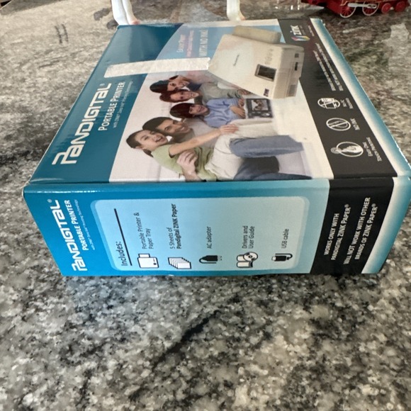 PANDIGITAL PORTABLE PRINTER ZINK ZERO INK HQ 4X6 PHOTOS PANPRINT01  W/ Paper - Picture 3 of 11